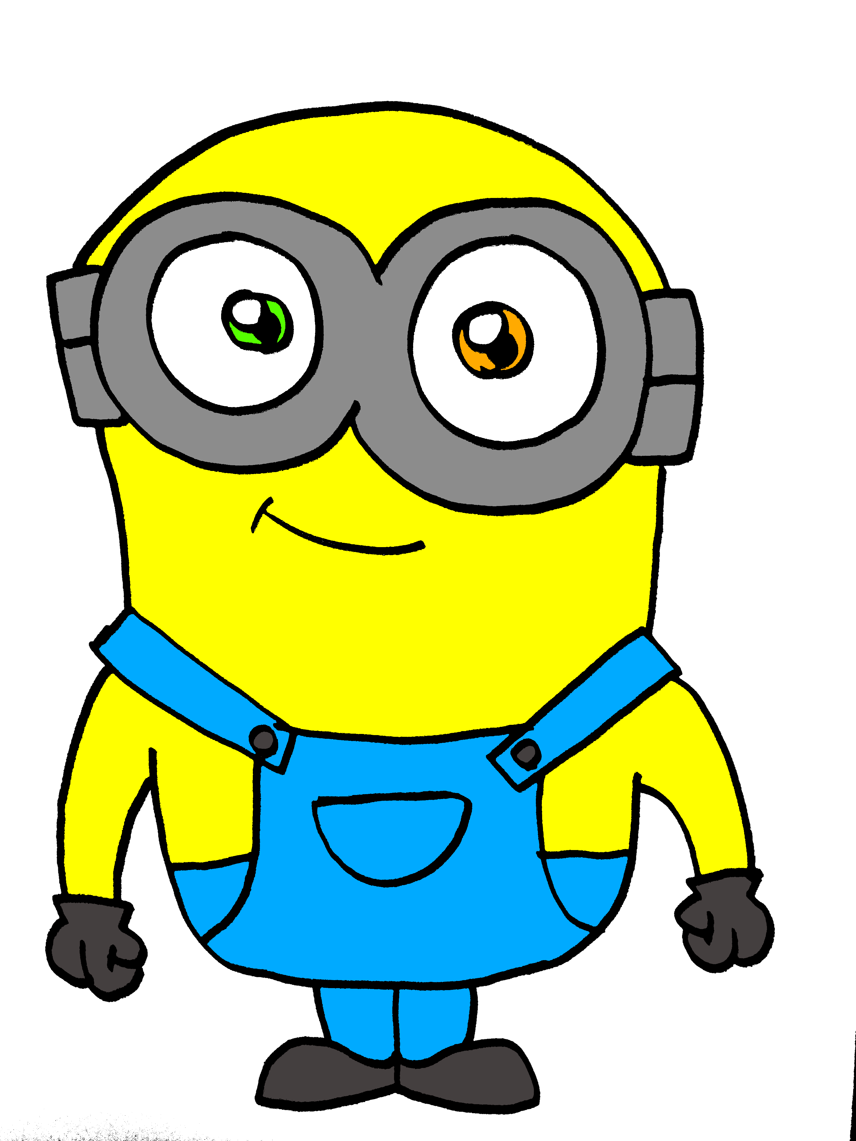 yellow minion drawing