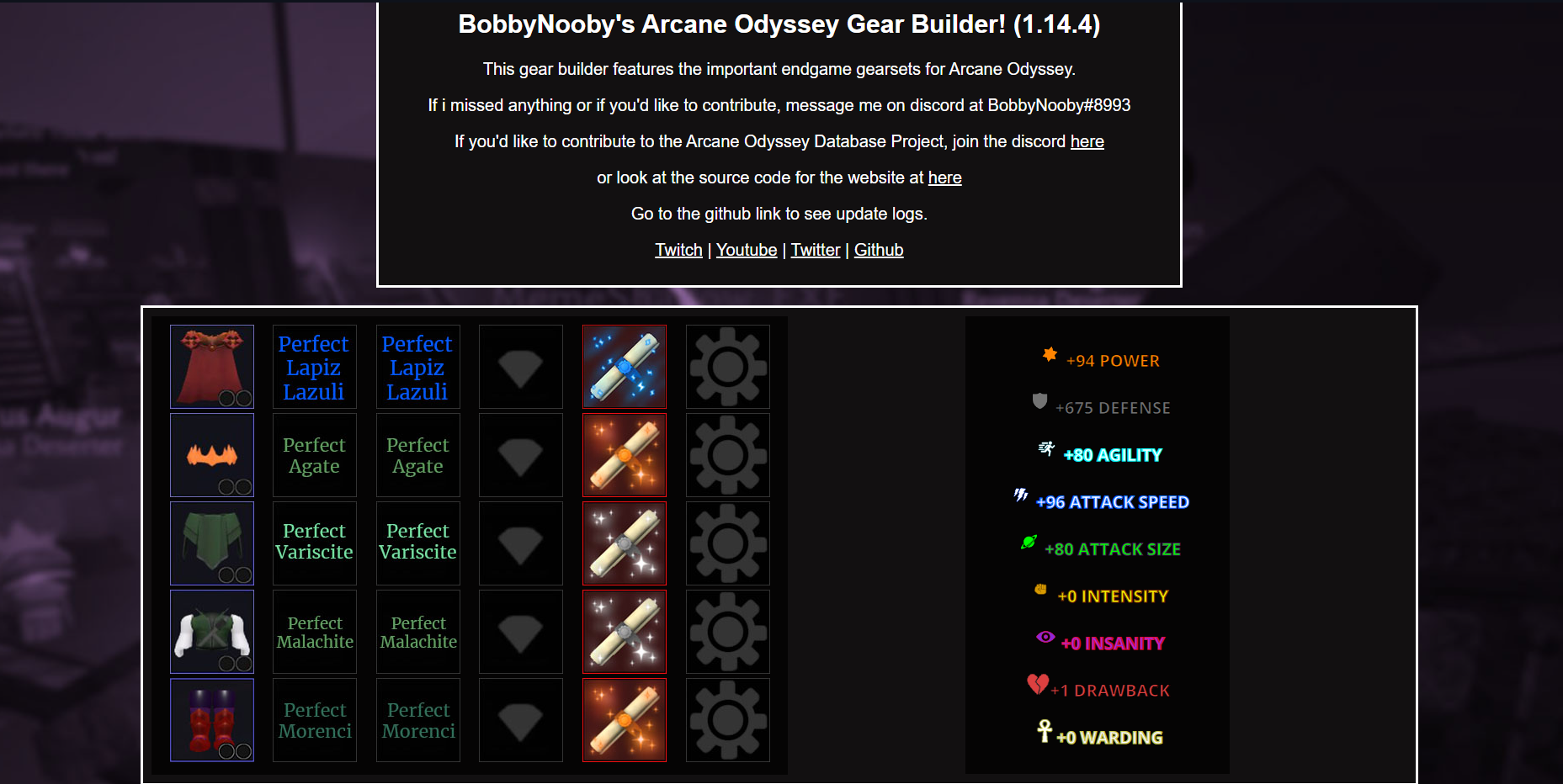 GitHub - BobbyNooby/AOGearBuilder: Gear Builder for Arcane Odyssey.