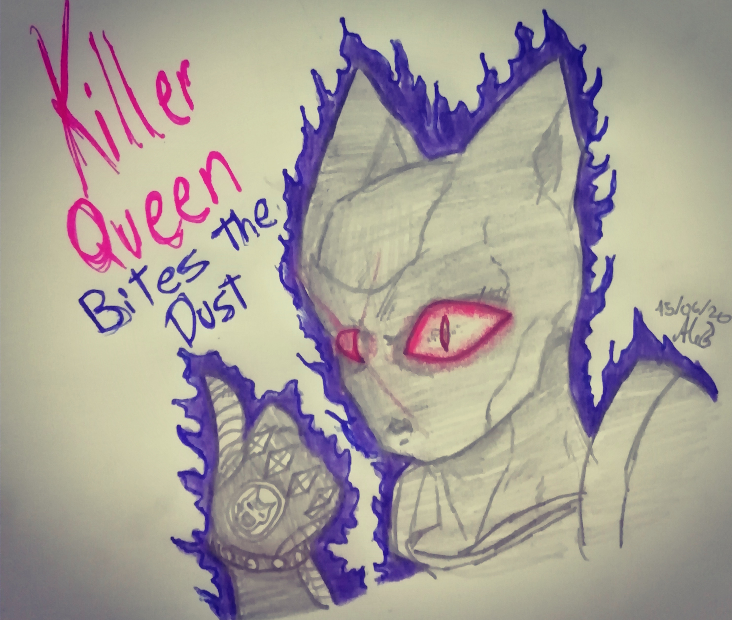 What Do You Guys Think Of This Drawing I Did Of Killer Queen Bites The Dust Fandom - killer queen bites the dust shadow roblox