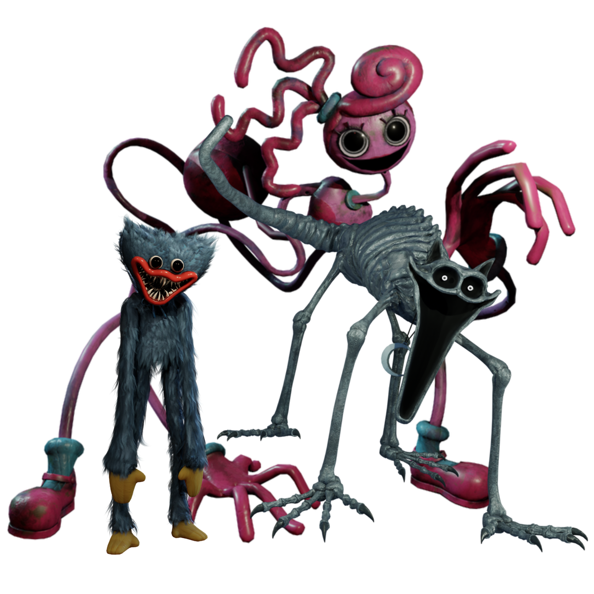 Huggy Wuggy, Mommy Long Legs & Catnap as Death Fandom