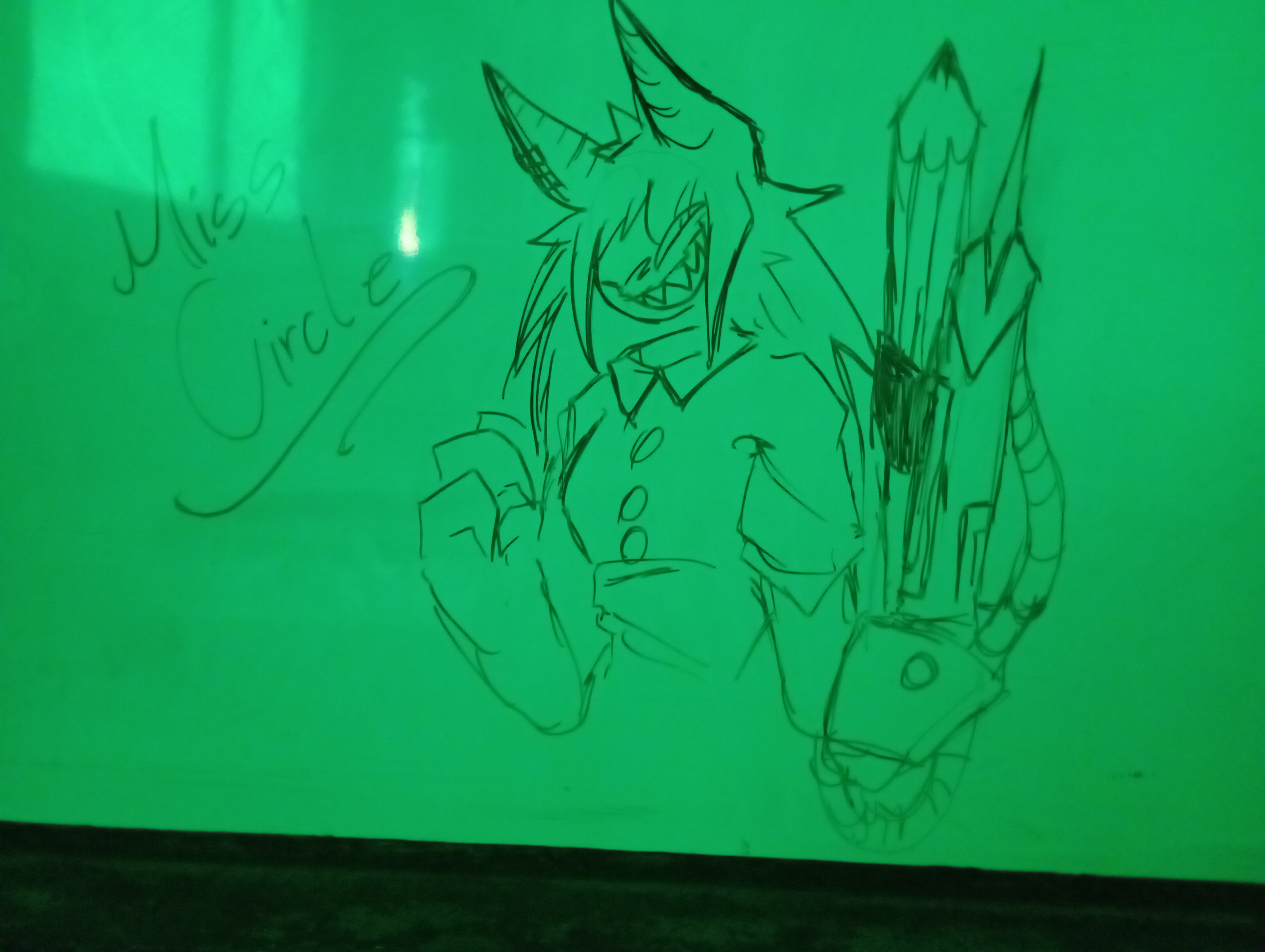 Miss Circle at school's board Fandom