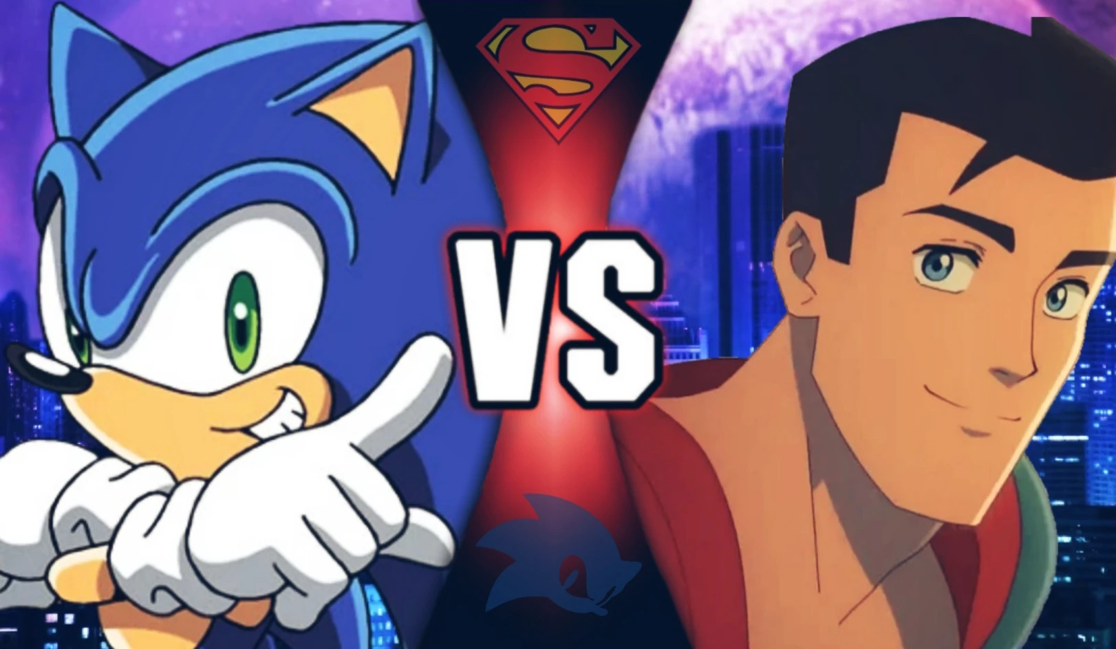 Death battle sonic vs superman (sonic x vs my adventures with superman ...