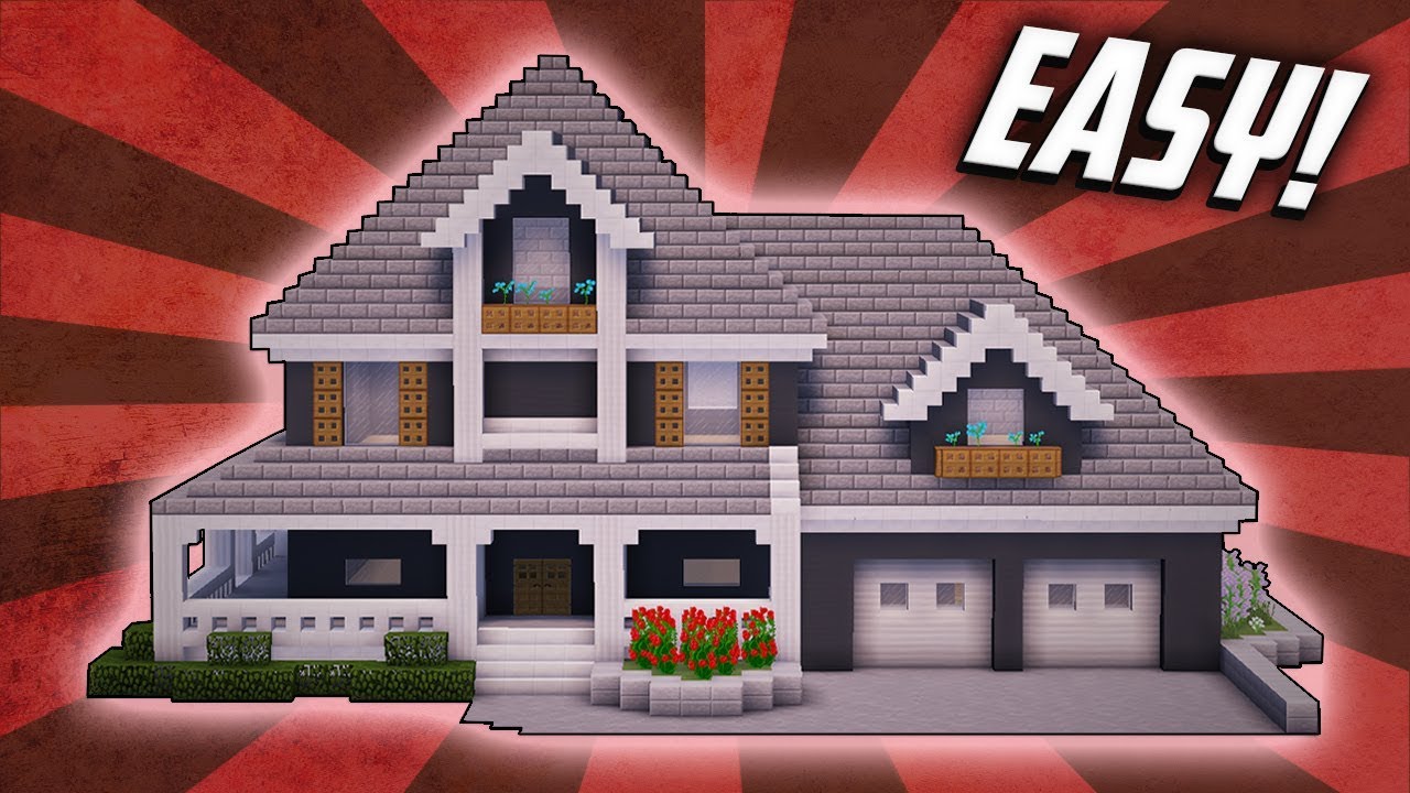 50 Minecraft House Ideas and Tutorials - Mom's Got the Stuff  Чертежи,  Чертежи minecraft, Дом в minecraft