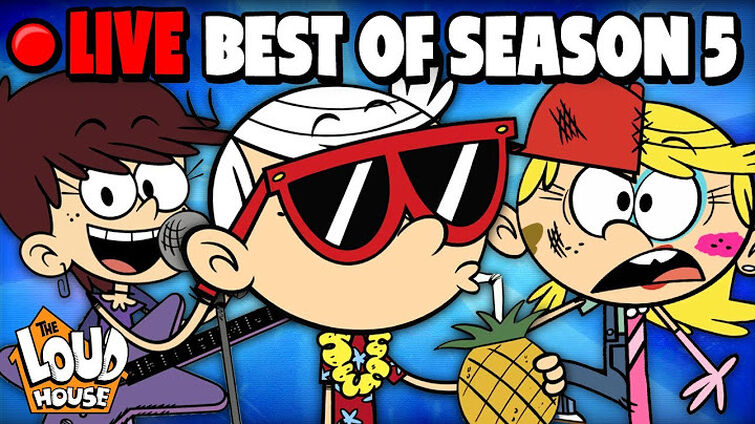 🔴 LIVE: Best Loud House Season 5 Moments! w/ Lincoln, Luna, Lana & Lola ...