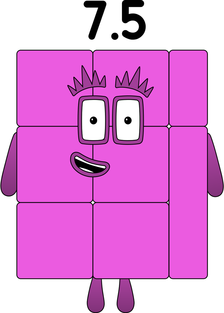 Because fractions are official in numberblocks here are my fanmade ...