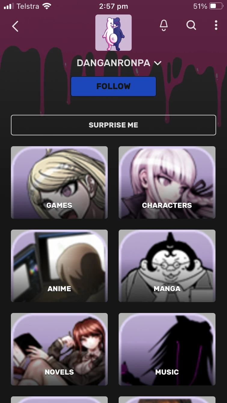 GUYS, THE DANGANRONPA FANDOM IS SO TOXIC THAT THERES NO HOME PAGE ON