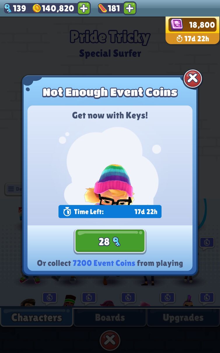 Realy? She the only one i can buy with Event Coins? Pretty disappointed : r/ subwaysurfers