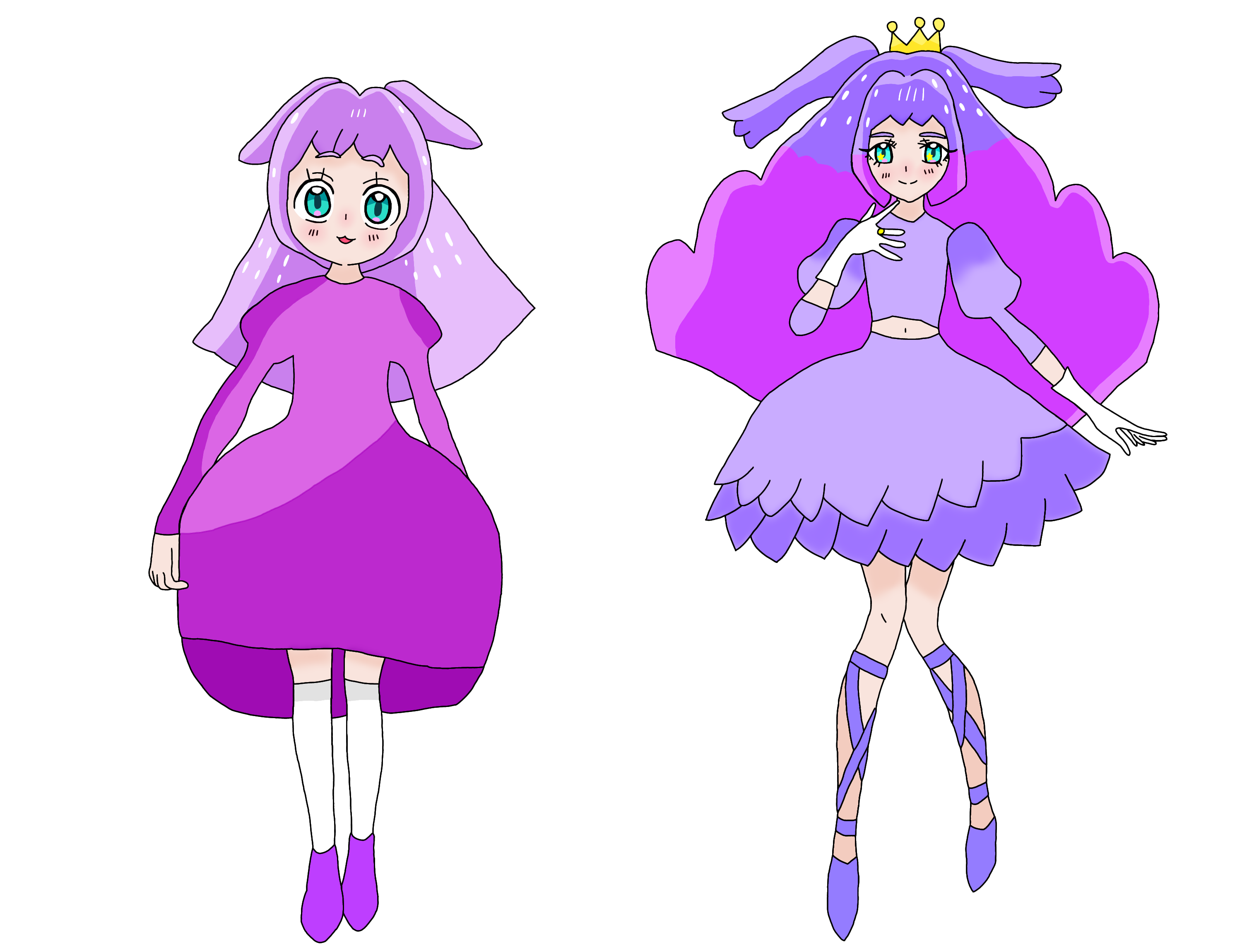 I draw Elle-chan as Cure Majesty in Early Design