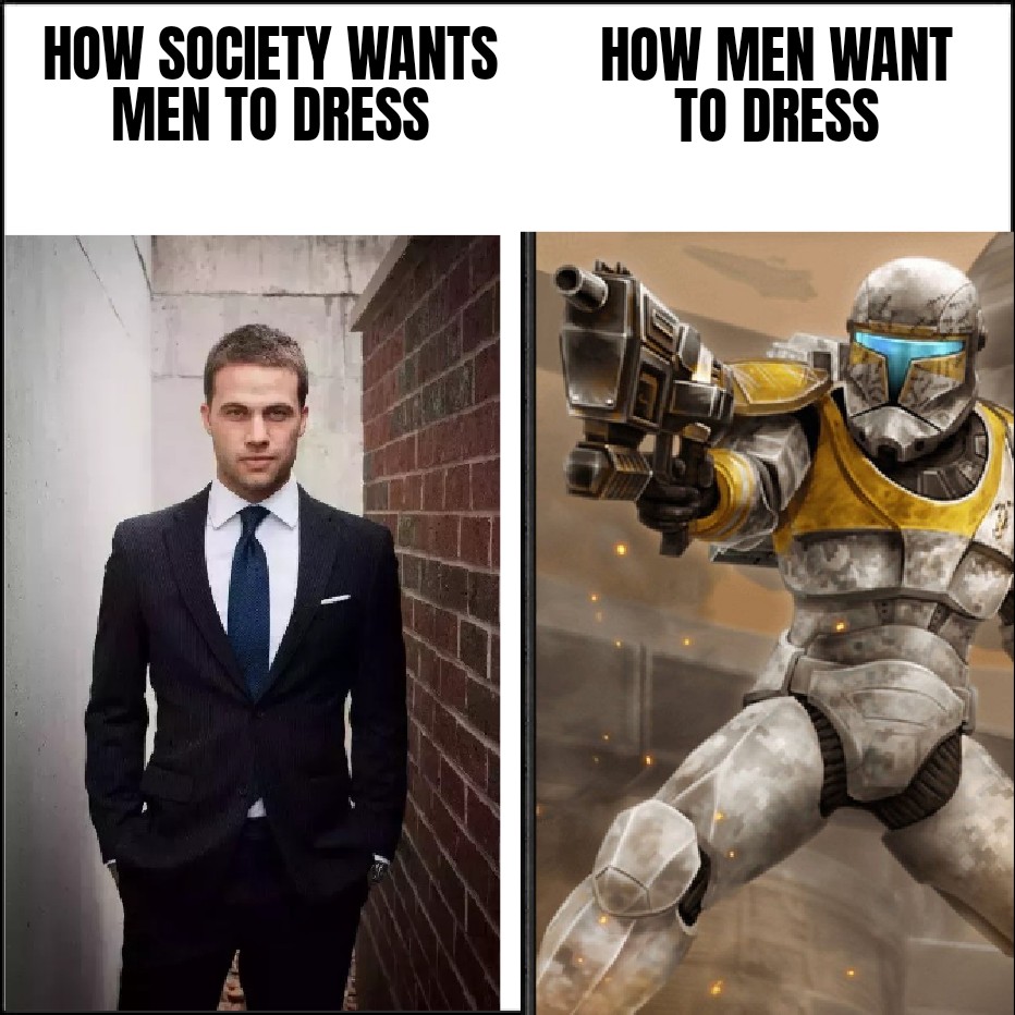 How Society Wants Men To Dress / How Men Actually Want To Dress