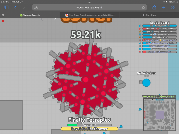 Has anyone ever heard of this boss? Also we need this in the wiki. It's a  testbed boss probably only in the singleplayer woomy.arras.io. : r/woomyio