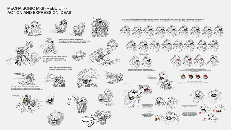 Scrapnik Island Mecha Sonic MK 1/Silver Sonic MK 2 by Not-Here-All-Night