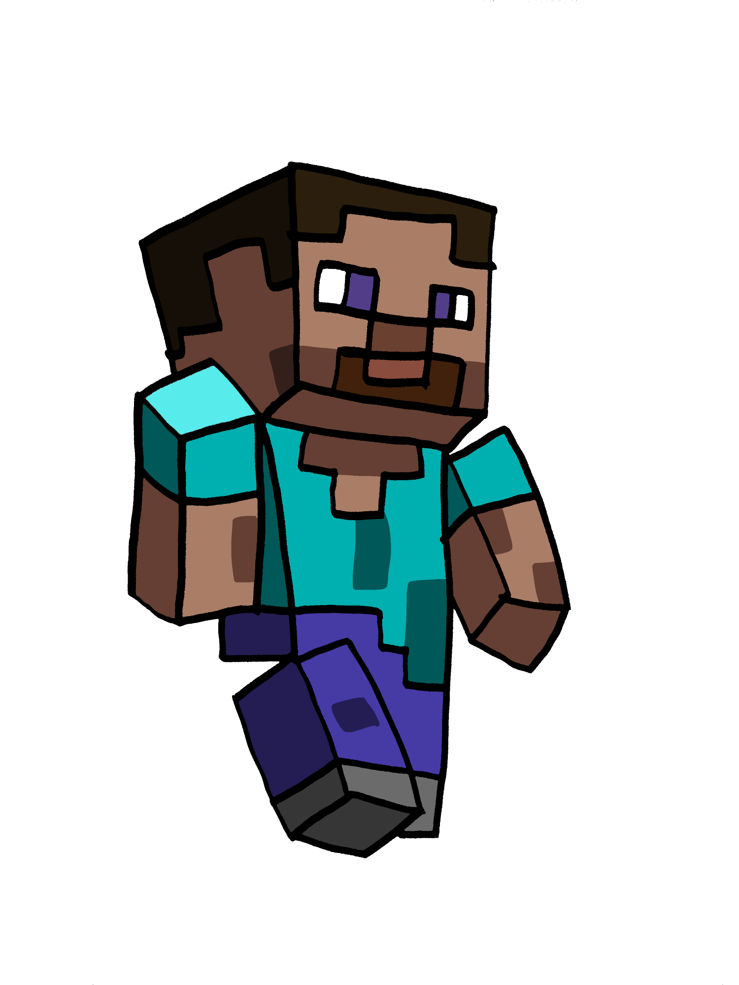 my-drawing-of-minecraft-steve-fandom