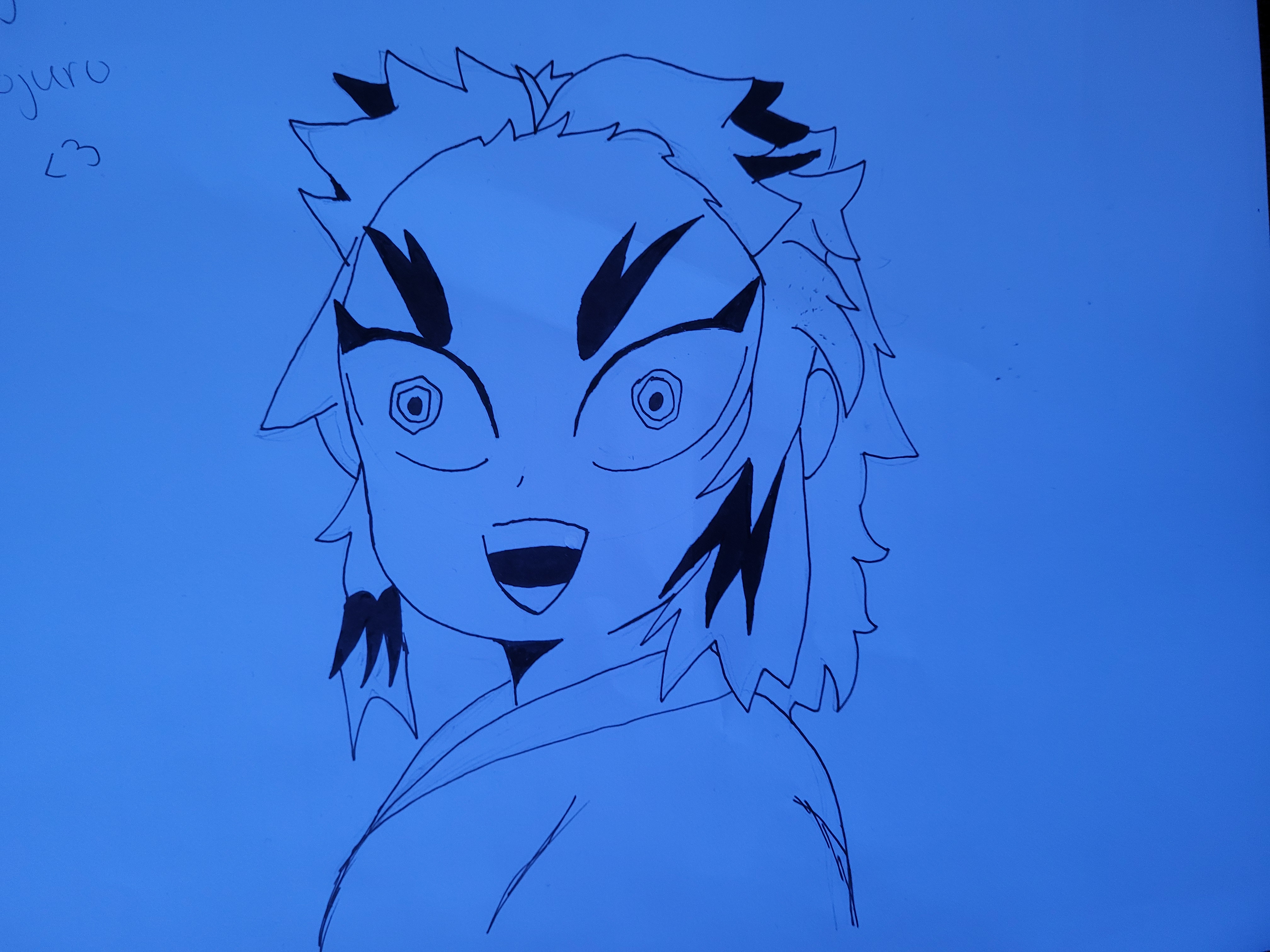 Drawing KYOJURO RENGOKU  Kimetsu no Yaiba [Demon Slayer] 