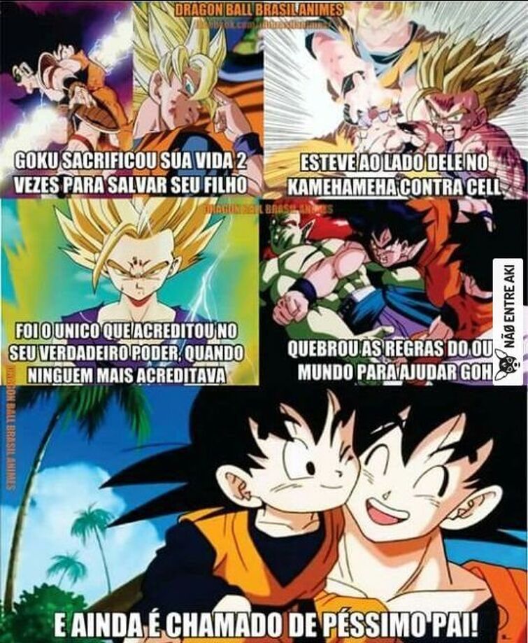Você acha que Goku é um bom pai?