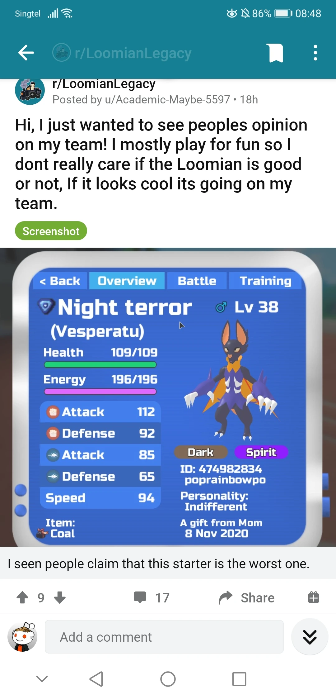 Loomian Legacy reddit in a Nutshell 2, attack them for me please Fandom