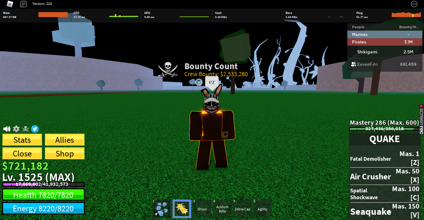 got quake awaken in 1 day :D : r/bloxfruits