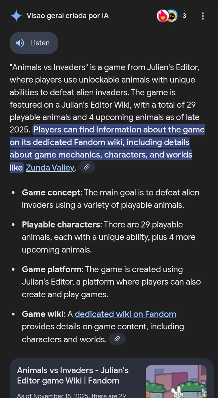 Discuss Everything About Animals vs Invaders - Julian's Editor game ...