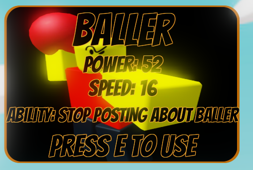 Roblox Baller PNG meme  Roblox Baller / Stop Posting About Baller