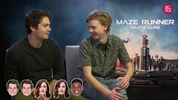 Maze Runner Scorch Trials Cast Interview  Dylan O'Brien, Kaya Scodelario,  Thomas Brodie-Sangster 