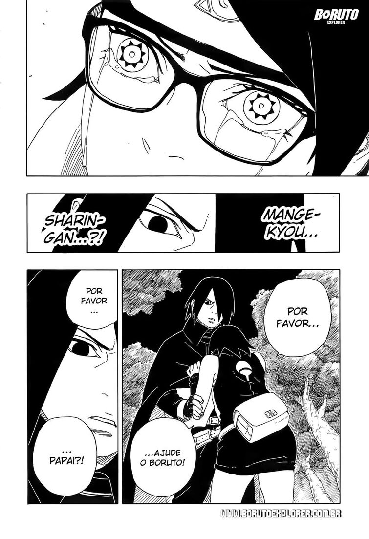 Entenda porque Sarada troca tanto o seu visual em Boruto: Naruto