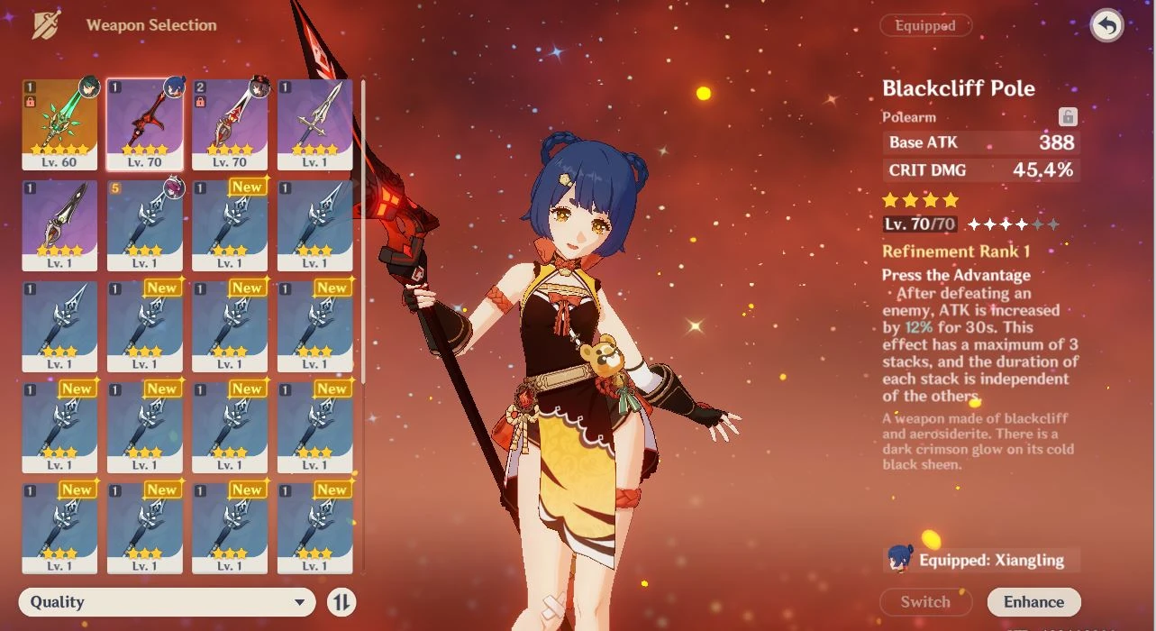 xiangling weapon??? Fandom