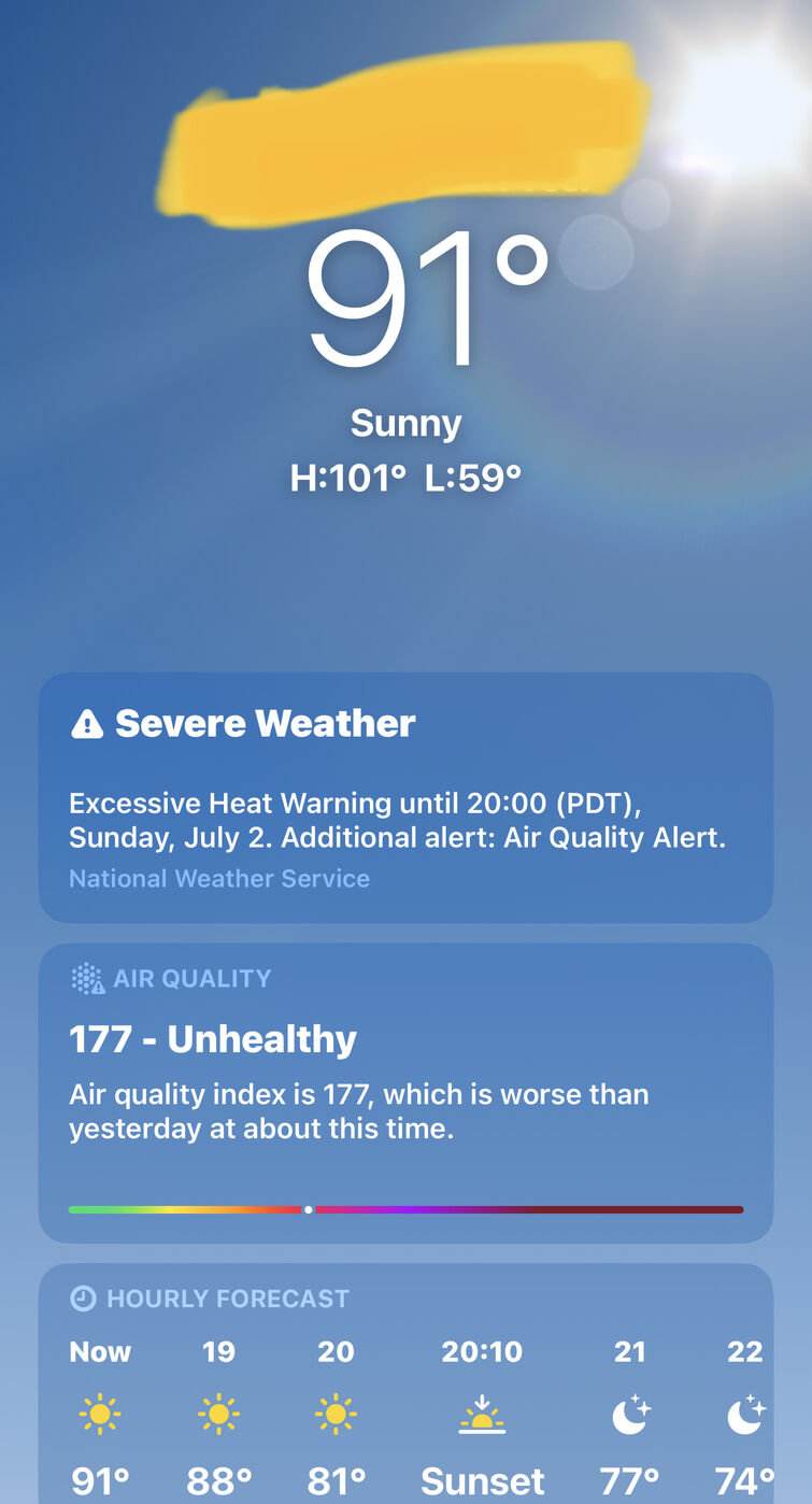 Looks like I'm late to the poor air quality club…
