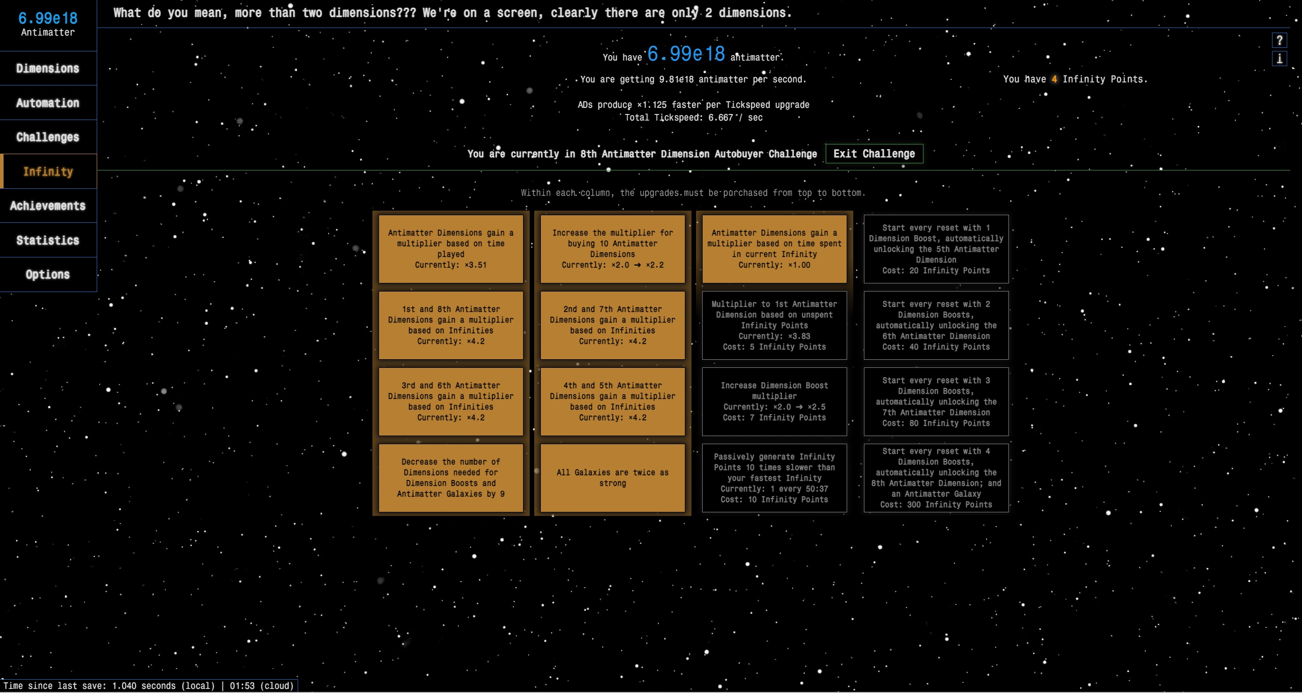 Antimatter Dimensions Progress Part 2 Fandom