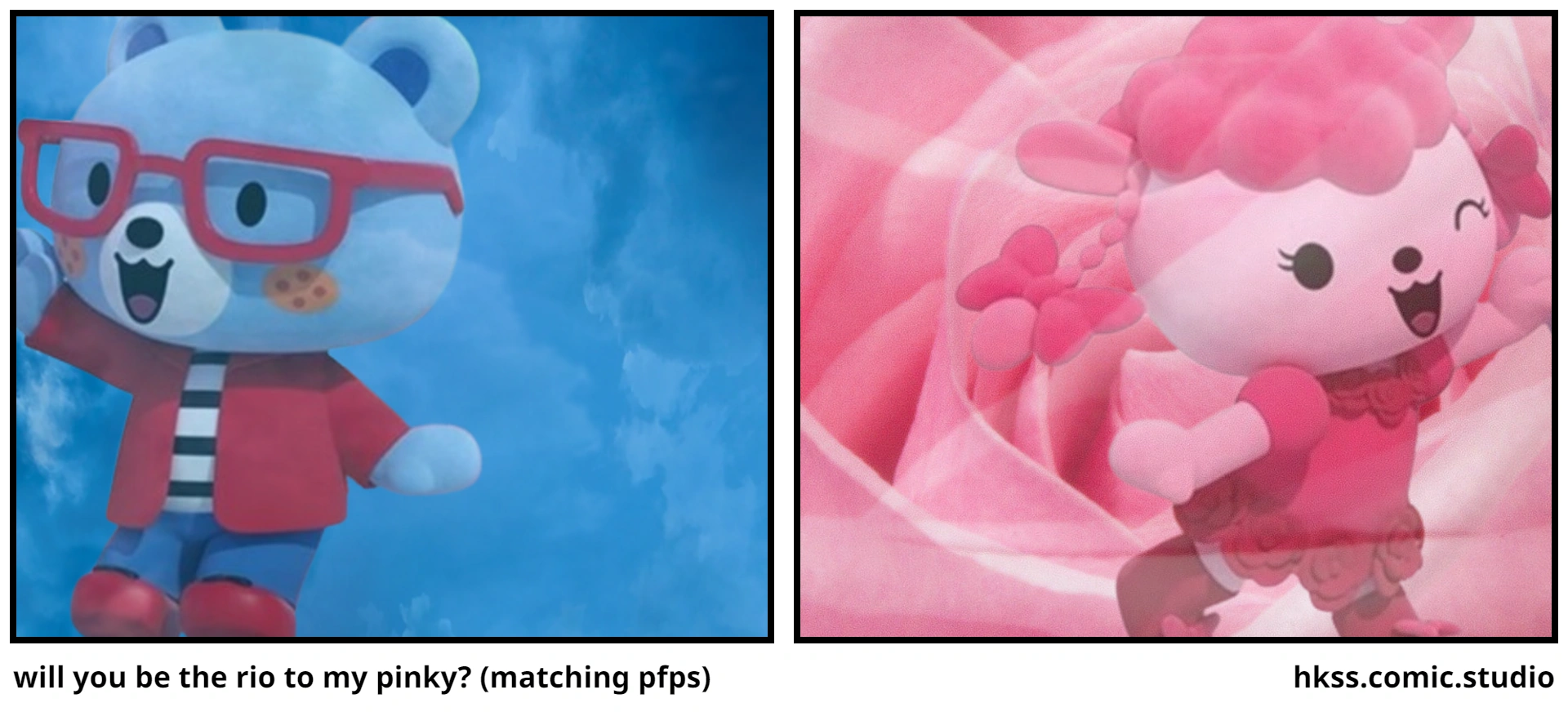 will you be the rio to my pinky? (matching pfps) | Fandom