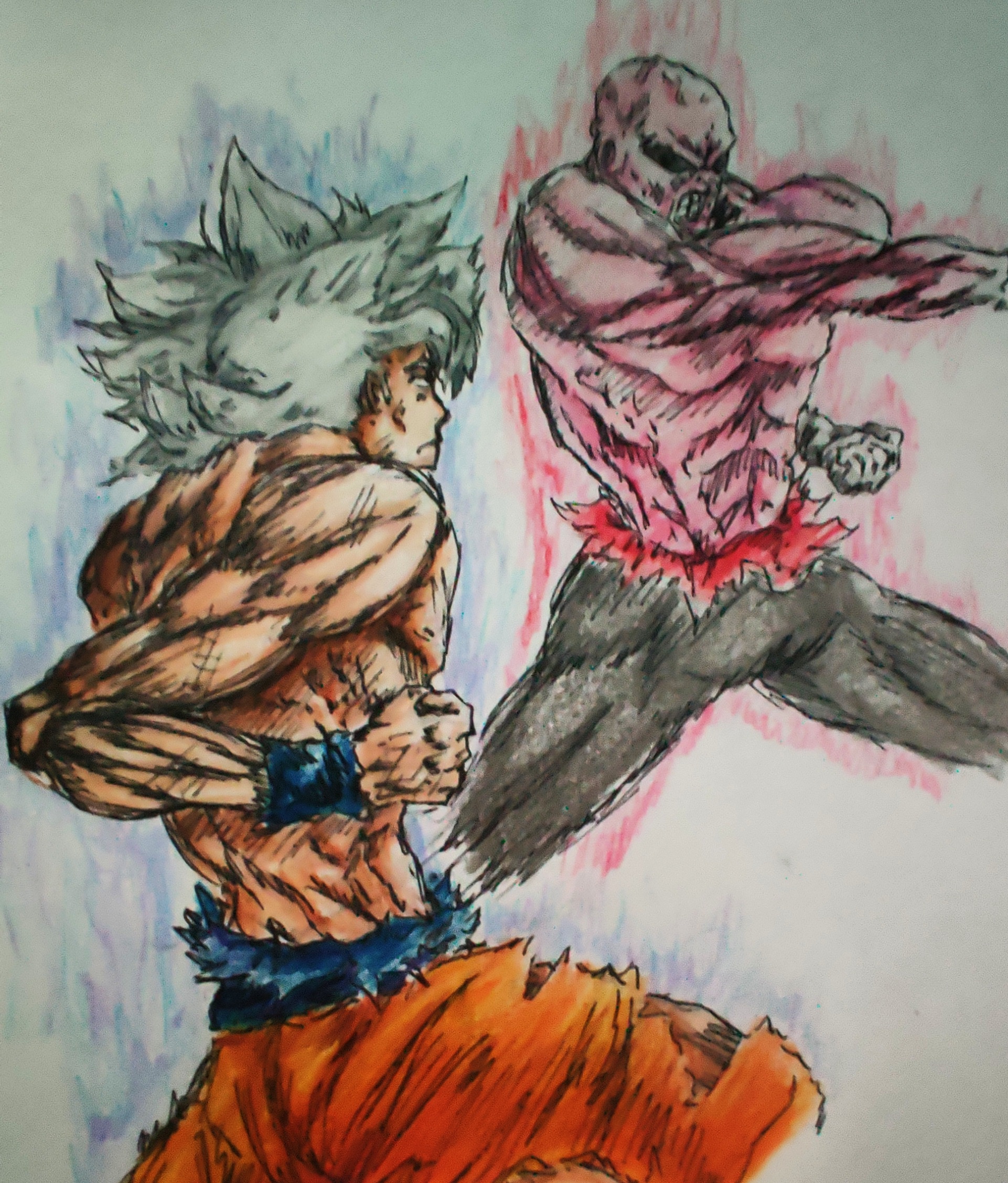 I Drew Jiren Vs Goku Fandom - roblox template jiren