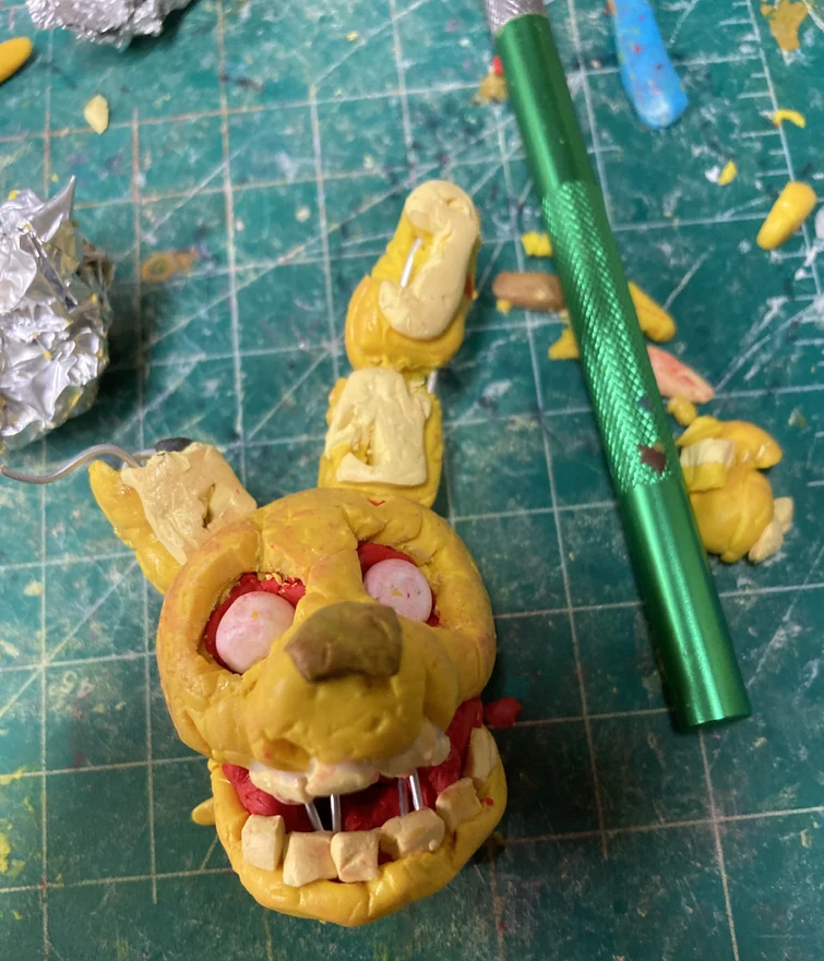 Homemade Springtrap action figure (Just needs to be painted) Fandom