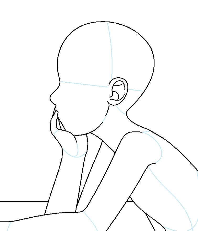 Как нарисовать человека сбоку