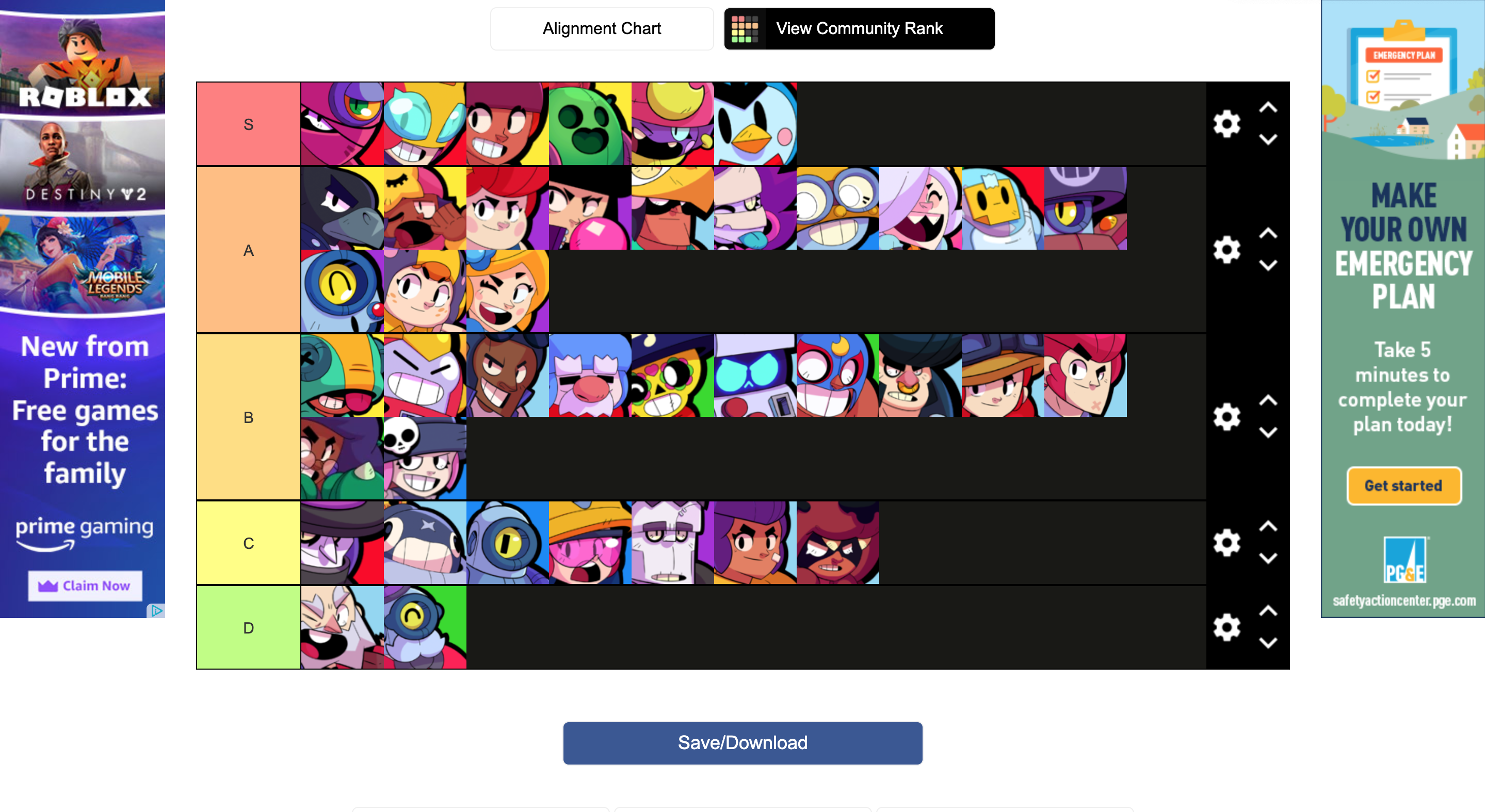 My Tier List October 2020 Fandom - brawl stars tier list october