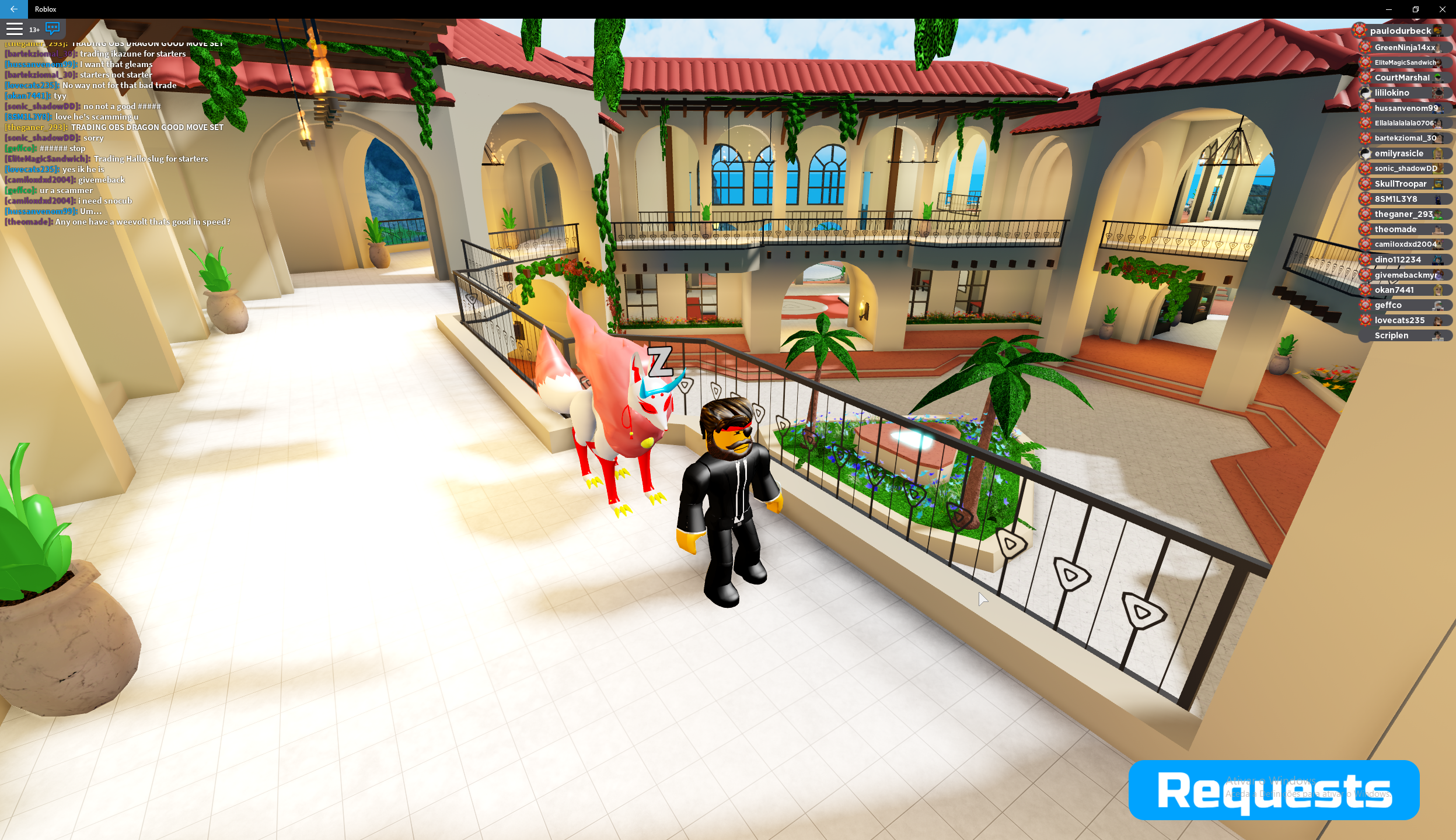Trade Plaza And Battle Arena Bugged Fandom - how to send a trade request on roblox 2019