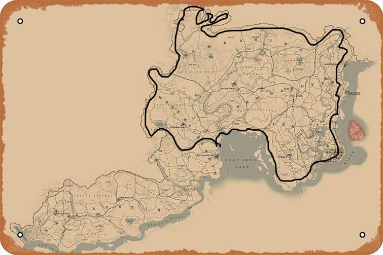 Red dead redemption map full rdr2 world map in hd red dead 45 off