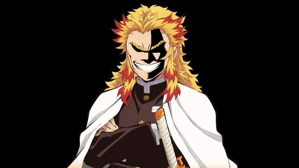 Кёджуро ренгоку демон. Ренгоку кёджиро. Клинок рассекающий демонов ренгоку. Кёдзеро ренгоку. Клинок кёджуро ренгоку.