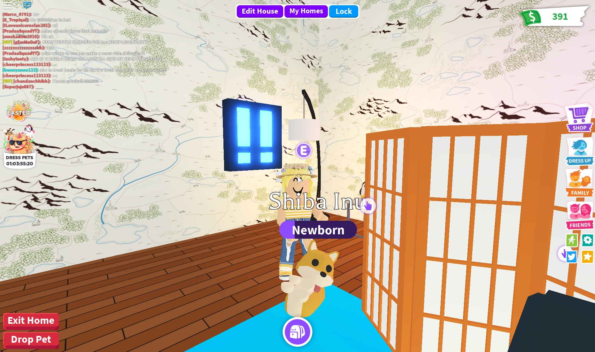 neon shiba inu adopt me