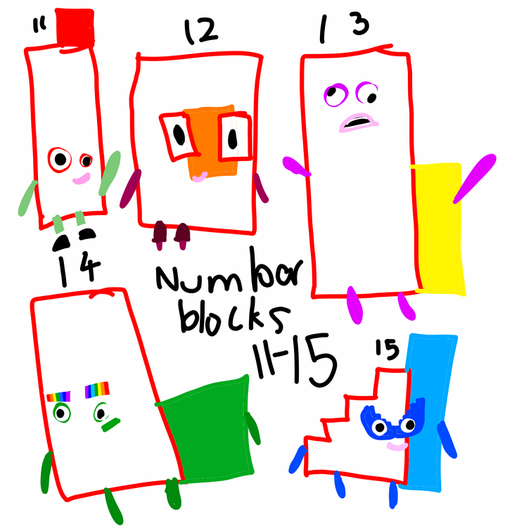 Numberblocks 11-15 | Fandom