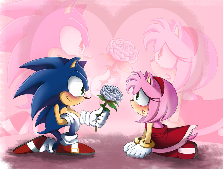 Project: Sonamy on X: nice try amy~ artwork by @Raitochan3