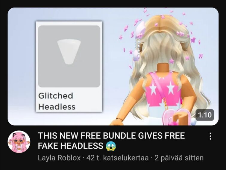 ROBLOX ADDED THIS NEW FREE FAKE HEADLESS… 