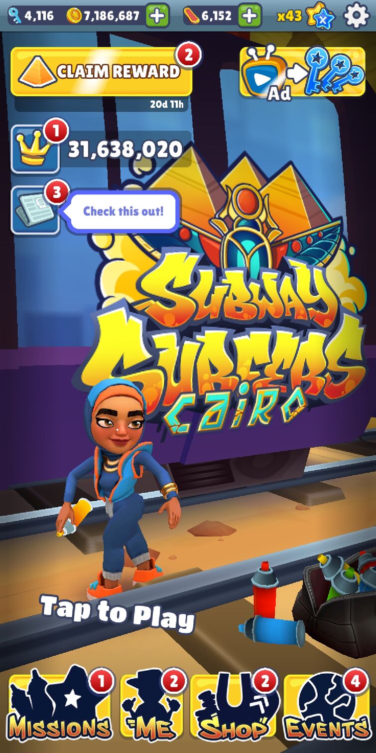 Subway Surfers lança nova edição do World Tour: Cairo 