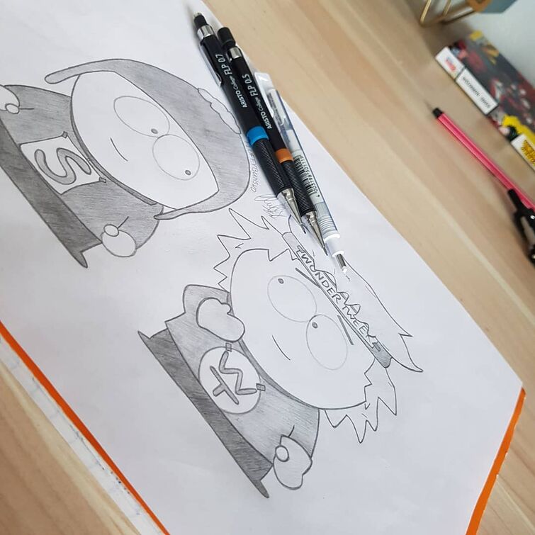 fluffy on Instagram: “Swipe to see it! ✨ My friends suggested me to draw Tweek together with Craig at my last artwork, so here it is! • #southpark…”