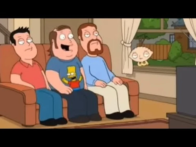Family Guy characters talking about The Simpsons