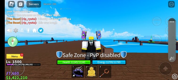 I FINALLY REACHED THE THIRD SEA! *Level 1500* Roblox Blox Fruits