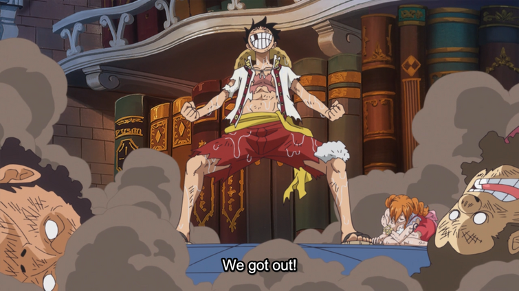 So I'm rewatching the whole cake island arc and I'm really noticing how  helpful Nami is here. Like she really helped out Luffy and I loved her  character in this arc. I