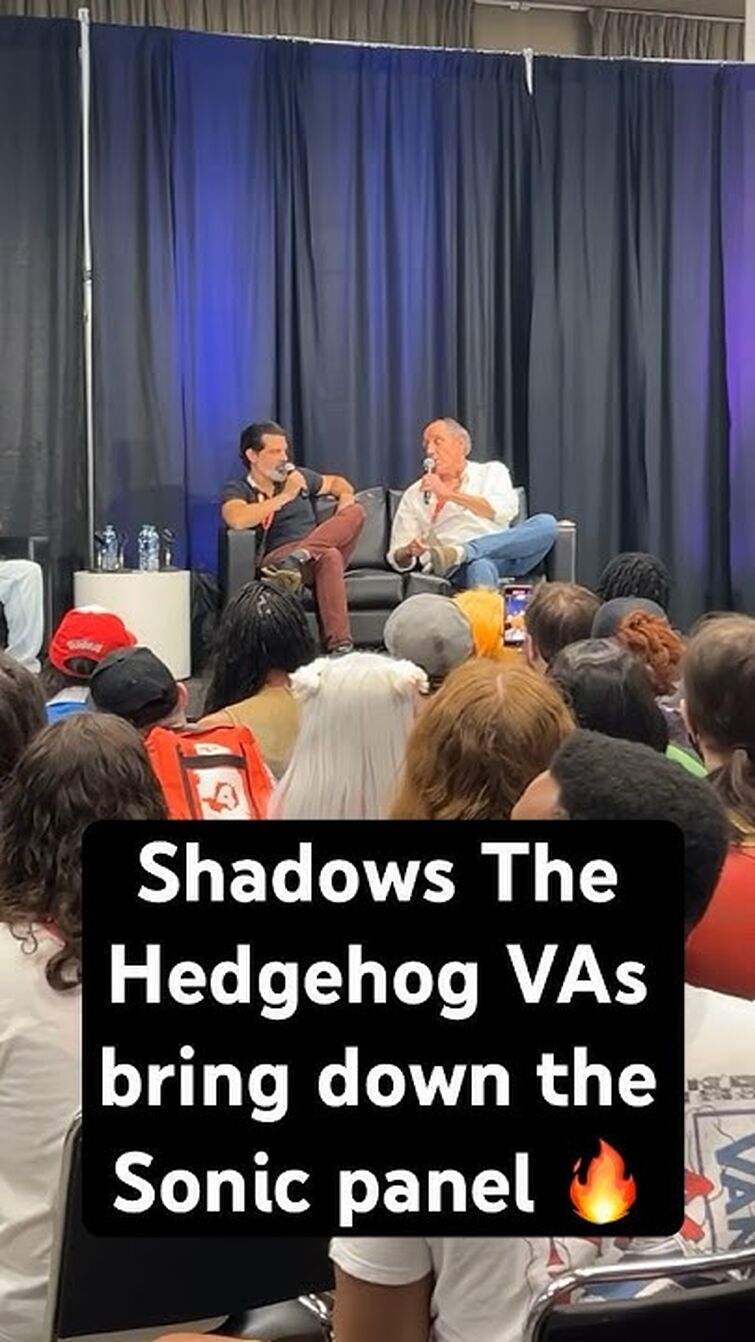 Shadow The Hedgehog VAs Jason Griffith & Kirk Thornton Shake Sonic Panel @MomoConTV 🔥✨ #sonic