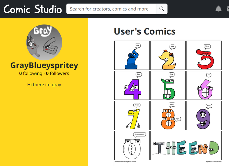 number lore and alphabet lore - Comic Studio