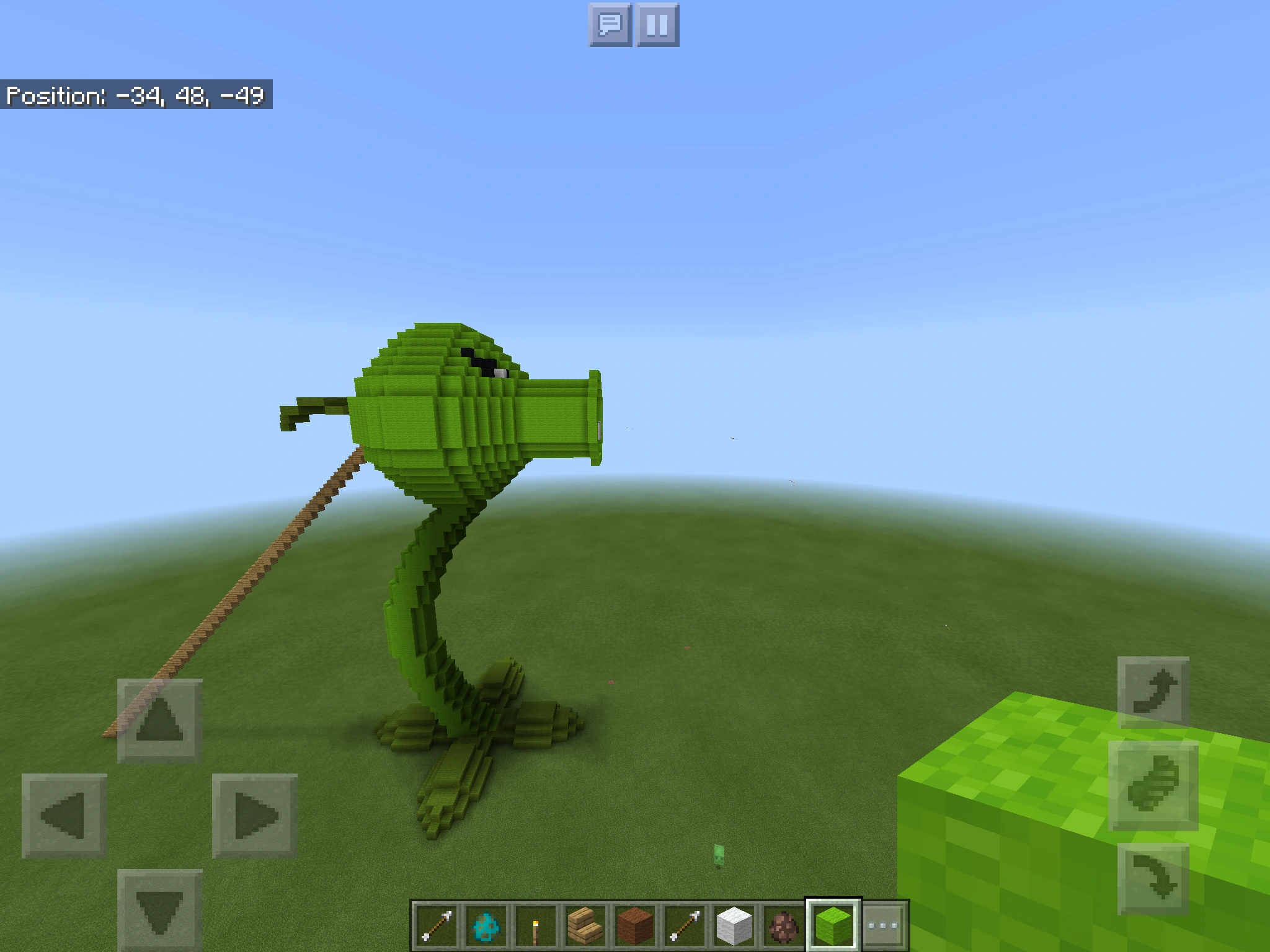 I built a giant Peashooter in Minecraft Fandom