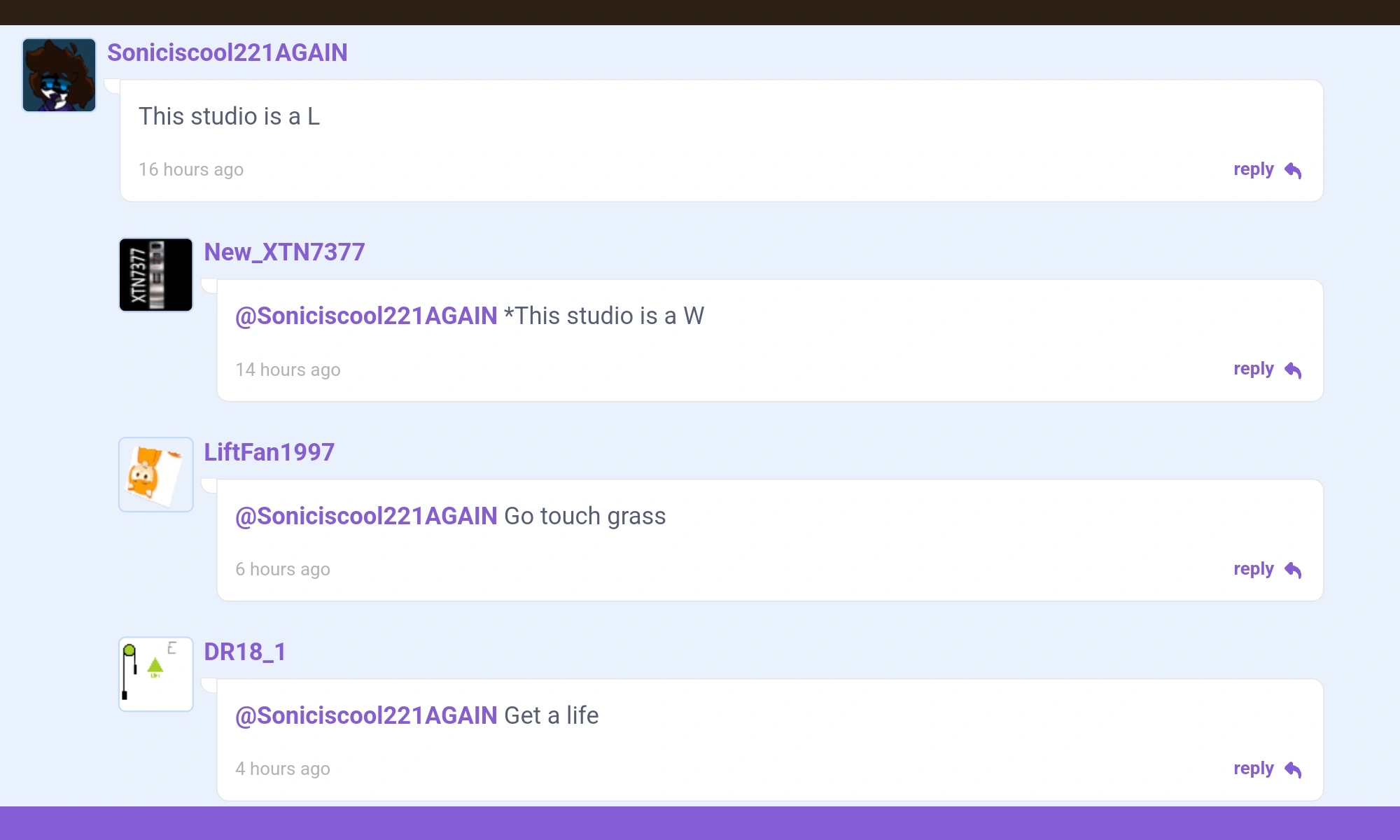 Average Scratch anti-object show studio comments | Fandom