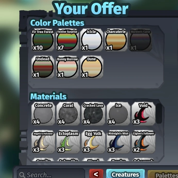 Selling MATS and Palettes Fandom