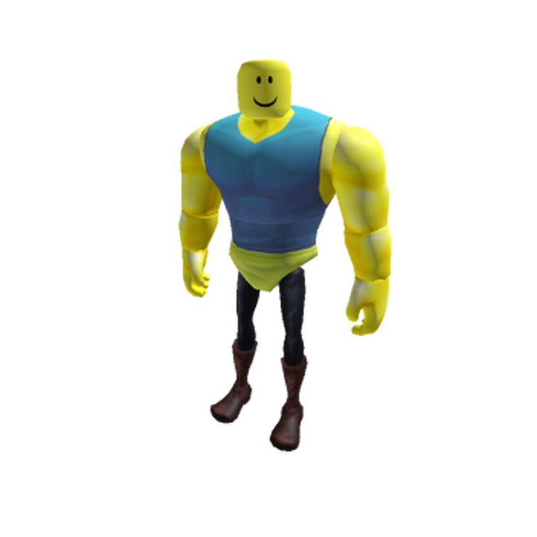 cursed Roblox noob eyes on the back of his head